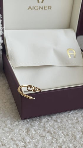 ‏خاتم اقنر ذهبي او فضي مع الملحقات