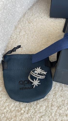 خاتم النجوم فضي مع ملحقاته