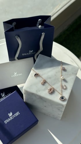 تشوكر العين روز قولد سواروفسكي مع الملحقات