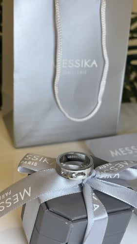 خاتم ميسكا فضي الرجالي