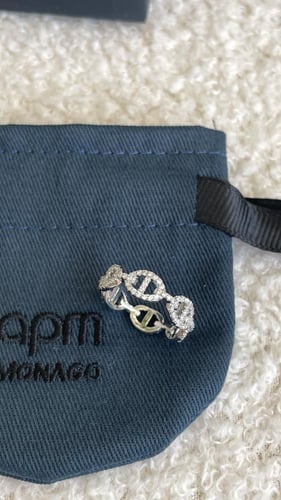 خاتم apm فضي مع ملحقاته