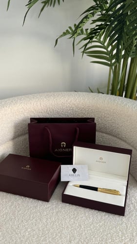 قلم اقنر اسود مع ذهبي مع الملحقات هاي كوالتي