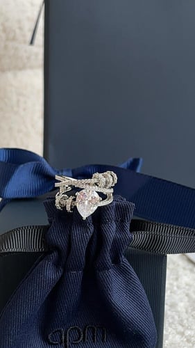 خاتم apm فضي مع ملحقاته