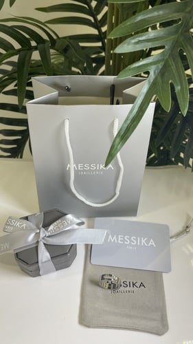 خاتم ميسكا فضي الرجالي