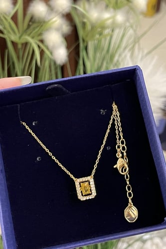 سلسال سواروفسكي راقص ذهبي مع الملحقات