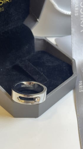 خاتم ميسكا فضي الرجالي