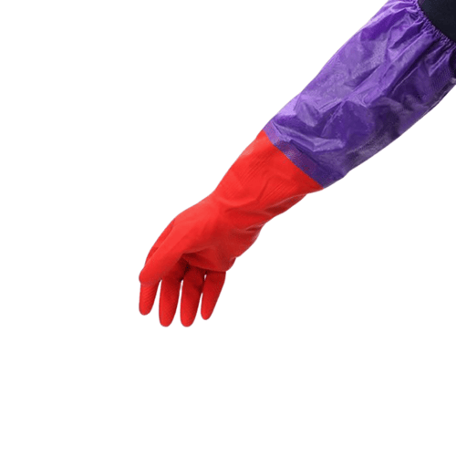 2× بكج قفازات طويلة الأكمام من اللاتكس مضادة للماء...