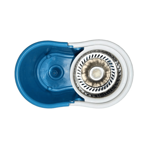 ممسحة رائعة مع دلو أزرق وأبيض