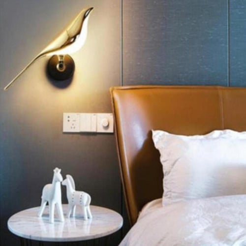 مصباح حائط LED على شكل طائر ذهبي 3001-1w