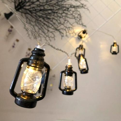 شريط إضاءة بتصميم فانوس أسود شفاف 1.5متر 2330-101