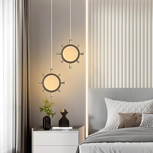 مصباح على شكل عجلة سفينة بثلاث اضاءات 15018