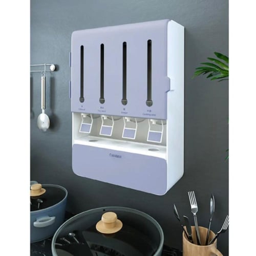 منظم الزيوت والصلصات والبهارات الجداري