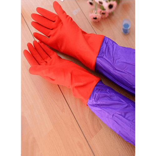 2× بكج قفازات طويلة الأكمام من اللاتكس مضادة للماء...
