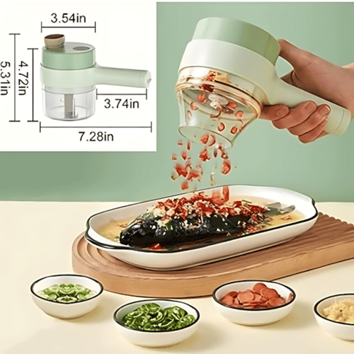 4 في 1 قطاعة الخضروات الكهربائية اللاسلكية المحمول...