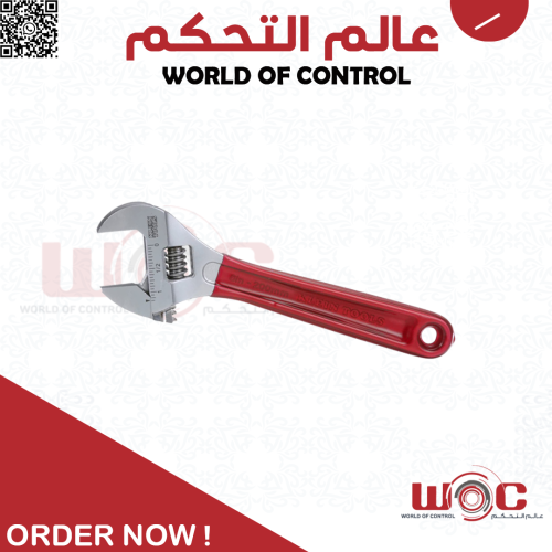 مفتاح ربط قابل لتعديل 8 بوصة أحمر