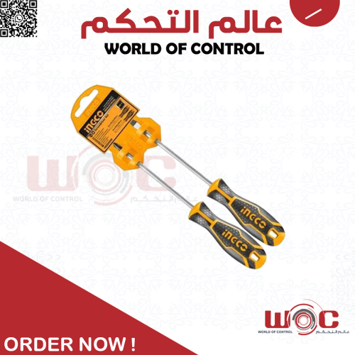 INGCO - حطقم مفكات 2 قطعة ، HKSD0248