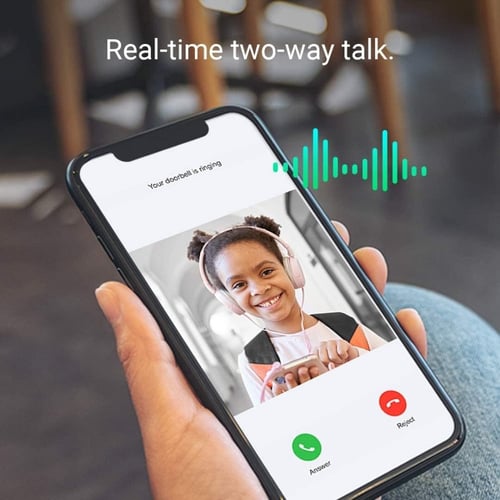 جرس الباب الذكي اللاسلكي EZVIZ DB2C مع جهاز الجرس:...