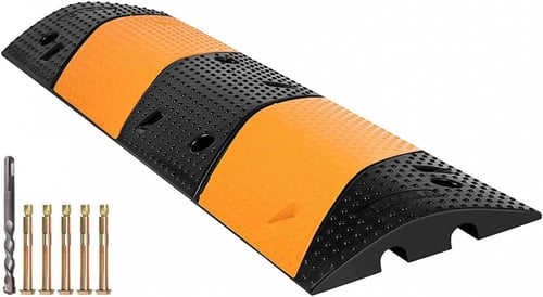 مطب ربر - مقاس 30x100 سم  - مع فتحات كيابل