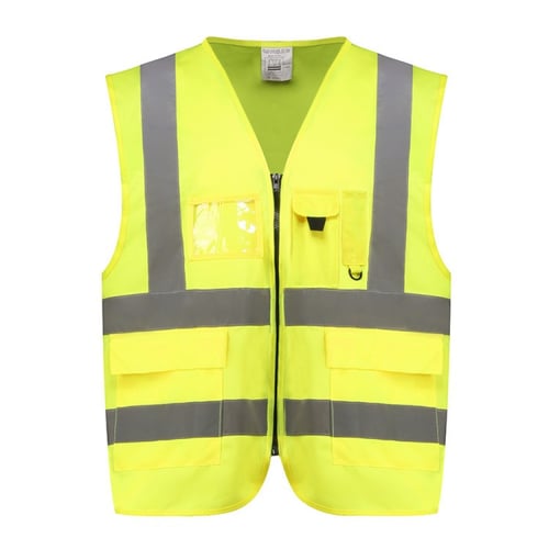 سترة سلامة برتقالي 6 جيب شبكة