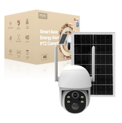 MOES Smart Solar Energy Alert PTZ Camera WI-FI
