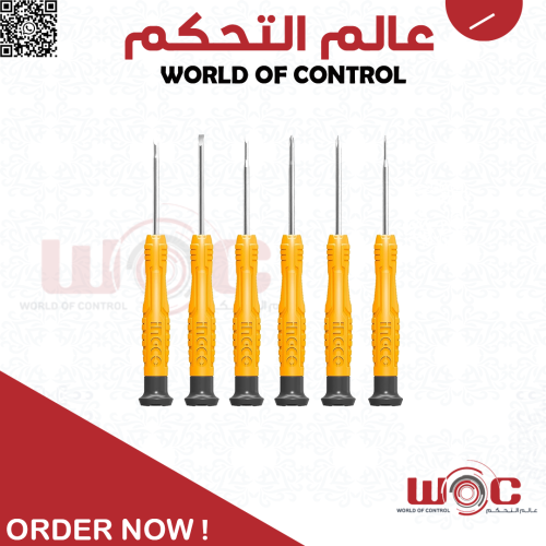 INGCO - طقم مفك الكترونيات 6 قطع ، HKSD0618