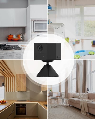 "كاميرا الأمان EZVIZ BC2 بدقة 1080 بيكسل وببطارية...