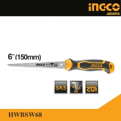 INGCO - منشار جبص بورد 6 بوصة، HWBSW68