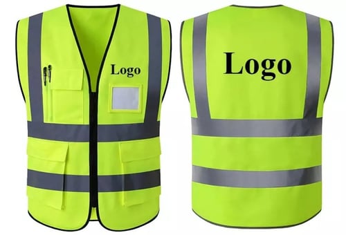 سترة سلامة برتقالي 6 جيب شبكة