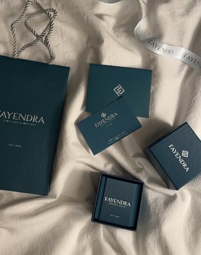 خاتم رجالي فضه من فايندرا اصلي 100٪