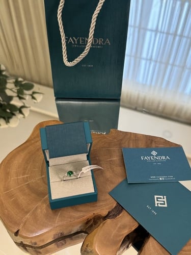 خاتم فضه من فايندرا اصلي 100٪