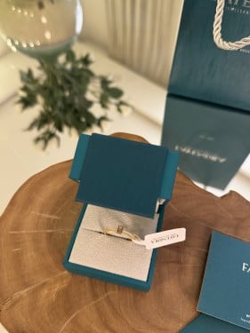 خاتم فضه من فايندرا اصلي 100٪