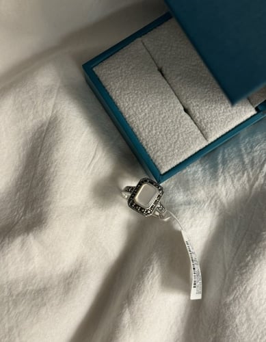 خاتم رجالي فضه من فايندرا اصلي 100٪