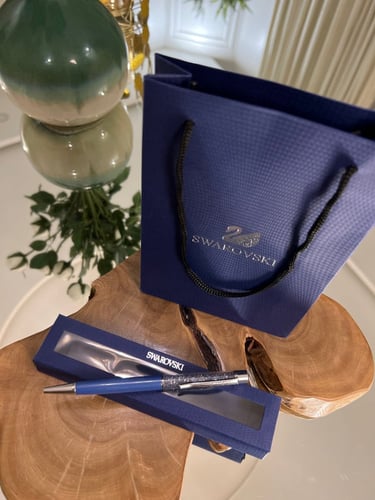 قلم سوارفسكي ازرق