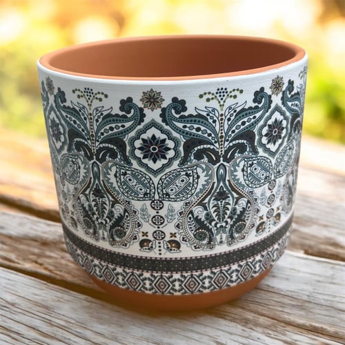 فازات مركن سراميك داخلي بني اشكال