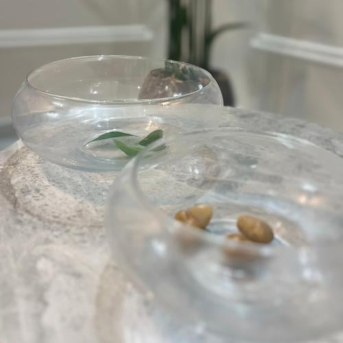 فازة شفاف دائري