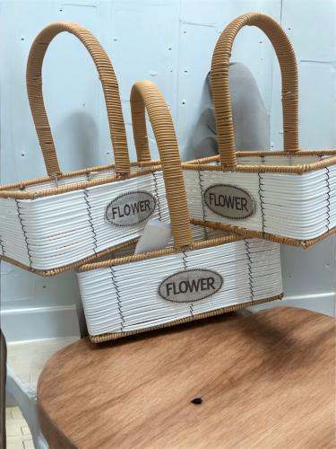 طقم سلة خوص عدد 3