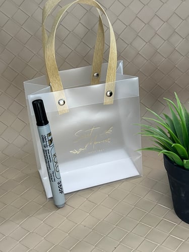 اكياس ورد يد بلاستك مقاسين شفاف 12 قطعه