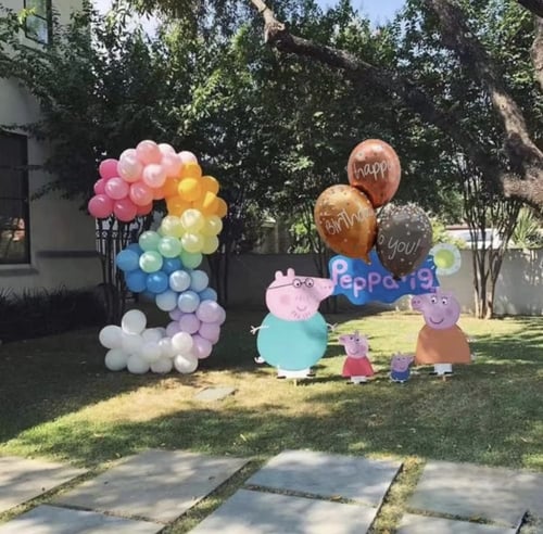 بالون قصدير هليوم ميلاد ثلاث قطع