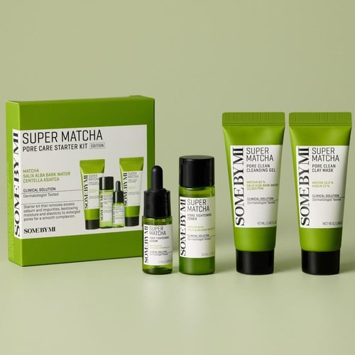 مجموعة العناية بالبشرة سوبر ماتشا للمسام من سوم با...