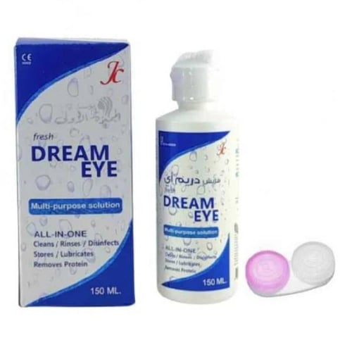 محلول العدسات من دريم اي - 150مل