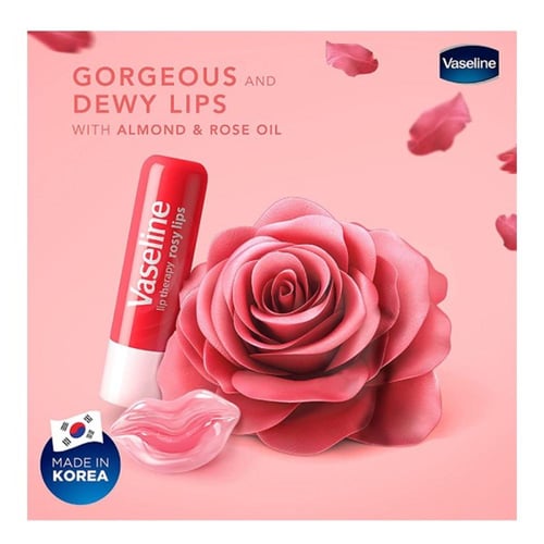 مرطب شفاة بالورد من فازلين - 4.8 جرام