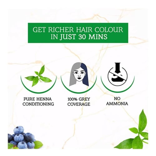 حناء صبغه شعر اسود مزرق 1.1 من فاتيكا - 60جرام