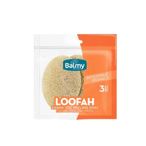 ليفة جسم مقشرة للوجه طبيعية من بالمي - 3قطعة