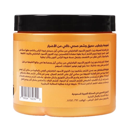 ماسك شعر العناية العميقة بالشعر بزيت الخروع الأسود...