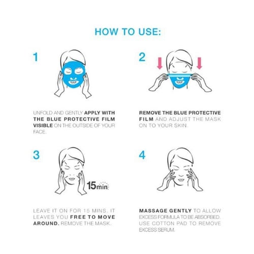 قناع ورقي للوجه الرمان سكن ايكتيف من غارنييه - 32ج...