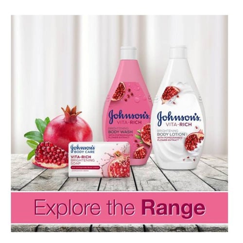 غسول جسم مع خلاصة زهر الرمان فيتا ريش من جونسون -...