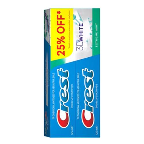 معجون الأسنان قوة النعناع 1+1 ثري دي من كرست - 125...