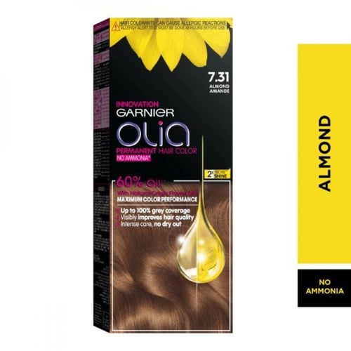 صبغة خالية من الامونيا اوليا لوز من غارنييه - 7.31