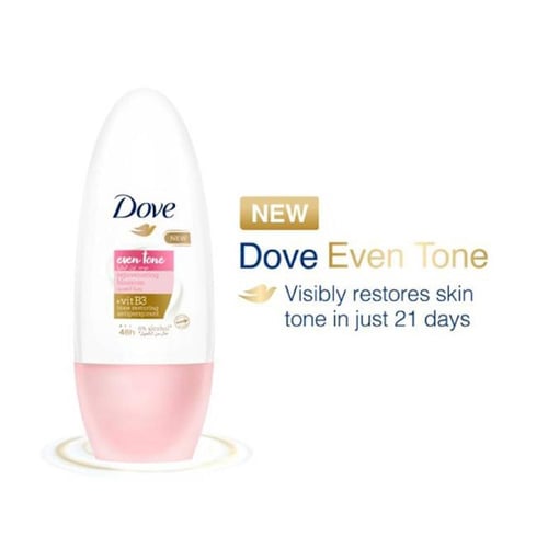 مزيل عرق رول موحد اللون البشرة زهري من دوف - 50مل