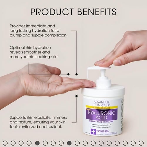 كريم حمض الهيالورونيك مرطب فوري للبشرة من ادفانسد...